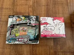 Pokemon Centre White flare ETB & BB/WF poster Collection Brand New Sealed ⚫⚪ - Image 1