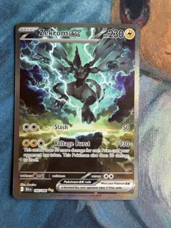 Zekrom EX 166/086 Pokemon Black Bolt SIR English NM / Near Mint - Image 1