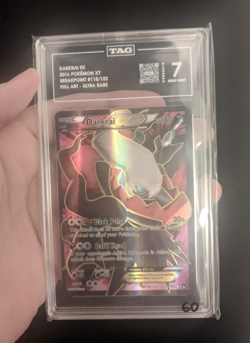 POP 1 TAG 7 NM Darkrai EX Full Art Ultra Rare #118/122 Breakpoint Pokemon XY - Image 3