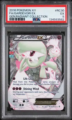 2016 POKEMON XY GENERATIONS RADIANT COLL #RC30 FULL ART/GARDEVOIR EX PSA 5 - Image 1