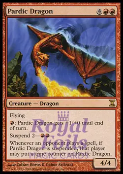 Pardic Dragon 1x FOIL TSP MTG Time Spiral Rare MINT red - Image 1