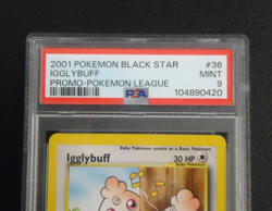 2001 POKEMON Igglybuff #36 Pokemon League Black Star Promo PSA MINT 9 - Image 3
