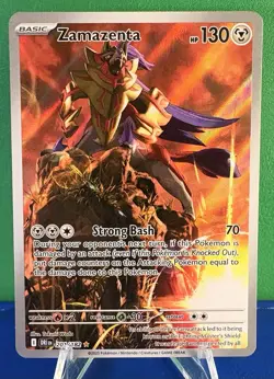 Pokemon TCG Zamazenta 201/182 - Destined Rivals Illustration Rare- Near Mint - Image 1