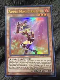 Yugioh Apple Magician Girl MVP1-ENG15 Gold Rare 1st edition NM - Image 1