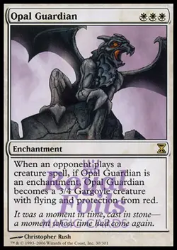 Opal Guardian 2x FOIL TSP MTG Time Spiral Rare NM white - Image 1