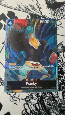 One Piece TCG-Royal Blood-Franky Alt Art Parallel OP10-090-MINT - Image 1