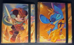 Disney Lorcana Stitch & Mickey Mouse Card Binder Portfolios New Ravensburger TCG - Image 3