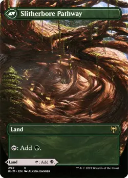 Darkbore Pathway (Borderless) #292 (NM) Kaldheim KHM Magic MTG - Image 2