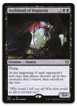 Archfiend of Depravity #67 (NM) Starter Commander SCD Magic MTG - Image 1