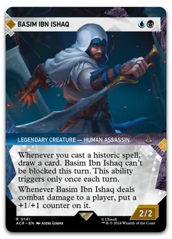 Basim Ibn Ishaq (Showcase) #141 (NM) Assassin's Creed ACR Magic MTG - Image 1