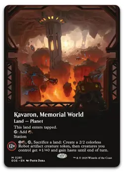 Kavaron, Memorial World (Borderless) #281 (NM) Edge of Eternities EOE Magic MTG - Image 1