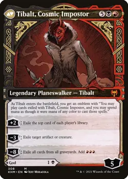 Valki, God of Lies (Showcase) #308 (NM) Kaldheim KHM Magic MTG - Image 2