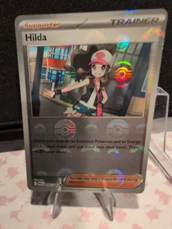 TCG Pokemon Hilda (Poke Ball Pattern) 084/086 Sv: White Flare Holo Pack Fresh - Image 1