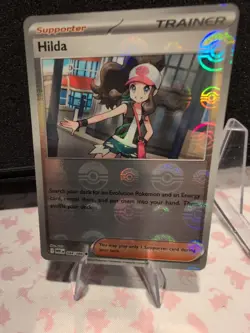 TCG Pokemon Hilda (Poke Ball Pattern) 084/086 Sv: White Flare Holo Pack Fresh - Image 2