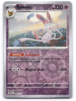Sylveon NM 040/131 Prismatic Evolutions Pokemon TCG Rare Reverse Holo - Image 1