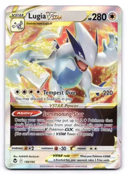 Lugia VSTAR NM 139/195 Silver Tempest Pokemon TCG Holo - Image 1