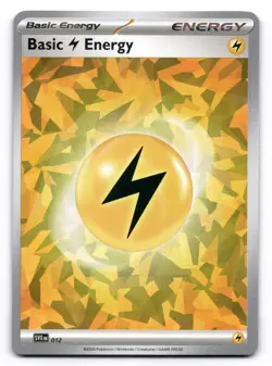 Holo Lightning Energy NM SVE 012 Cracked Ice Holo Scarlet & Violet Pokemon TCG - Image 1