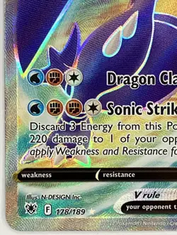 Garchomp V NM 178/189 Ultra Rare Astral Radiance Pokemon TCG Holo - Image 5