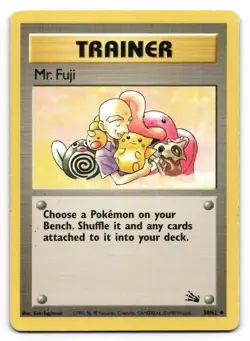 Mr. Fuji MP 58/62 Unlimited Fossil Pokemon Uncommon - Image 1
