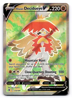 Hisuian Decidueye V NM 173/189 Holo Astral Radiance Pokemon Ultra Rare - Image 1