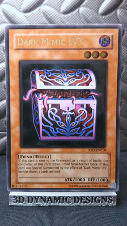 | Yugioh Dark Mimic LV3 SOD-EN010 Ultimate Rare Soul Of The Duelist LP/MP 🔥 | - Image 1