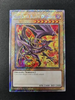 Yugioh Red-Eyes Black Dragon 8th Art Platinum Secret Rare RA04-EN109 1st Edition - Image 1