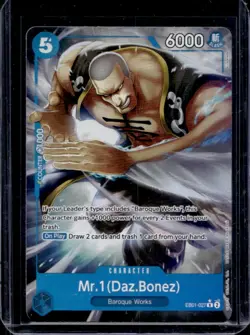 2024 One Piece Memorial Collection Mr.1Daz.Bonez Rare #EB01-027 - Image 1