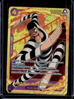 2024 One Piece Memorial Collection Mr.2.Bon.KureiBentham Secret Rare #EB01-061 - Image 1