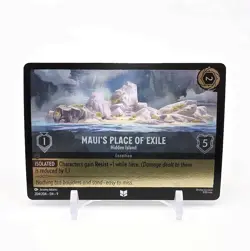 Disney Lorcana TCG Fabled Maui's Place Of Exile Uncommon Cold Foil 204/204 - Image 1