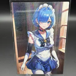 Rem Anime Waifu Card Doujin ACG Goddess Holo - Image 2