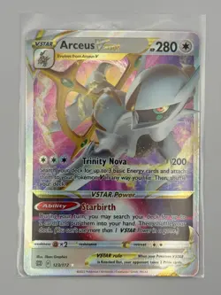 Arceus VSTAR - 123/172 Brilliant Stars Pokemon Ultra Rare TCG CCG Card Game - Image 1