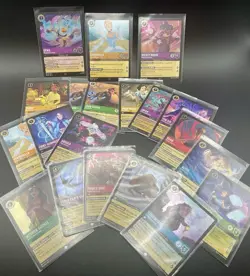 Disney Lorcana 25 Card Lot Legendary & SR Mickey, Alice, Scar + JP Weiß Schwarz - Image 1