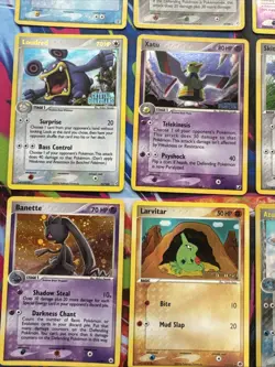 Vintage Pokemon Card Lot Of 9 Holo MP-Damaged Mid Era Crystal Guardians - Image 2