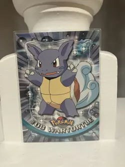 Wartortle 8 Topps Series 1 TV Animation Blue Logo Pokemon Card - Image 1