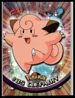 2000 Topps Chrome Pokemon #35 Clefairy Spectra Chrome - Image 1