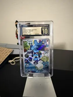 CGC 10 Pristine Riolu 086/078 AR Scarlet ex Pokemon Card Japanese - Image 1