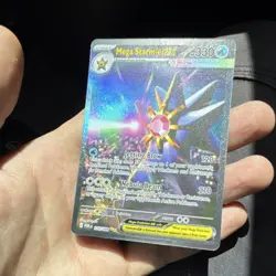 Pokemon Mega Starmie EX Full Art Holo 330 HP Water Card POR Set 118/088 - Image 1