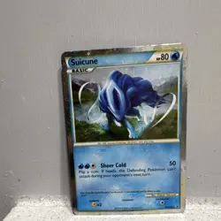 Pokemon Suicune HGSS21 Promo Holo Basic Card HP 80 Sheer Cold 50 English - Image 1