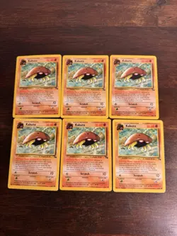Vintage Pokemon Cards - Kabuto Common Fossil Set 50/62 LP - Image 1