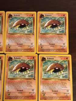Vintage Pokemon Cards - Kabuto Common Fossil Set 50/62 LP - Image 4