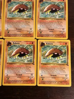 Vintage Pokemon Cards - Kabuto Common Fossil Set 50/62 LP - Image 5