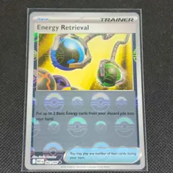 Energy Retrieval - 082/086 - Pokeball Holo - White Flare - Pokemon Card - NM/M - Image 1
