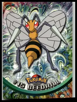 2000 Topps Chrome Pokemon #15 Beedrill - Image 1