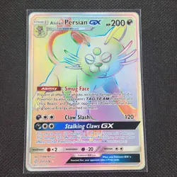 Alolan Persian GX - 257/236 - Secret Rare - Cosmic Eclipse - Pokemon Card - NM/M - Image 1