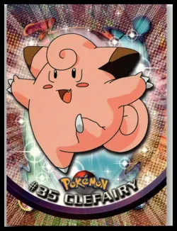 2000 Topps Chrome Pokemon #35 Clefairy Spectra Chrome - Image 1