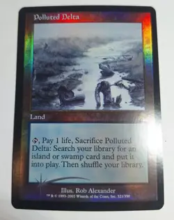 MTG Magic the Gathering Polluted Delta Foil Onslaught - Image 1