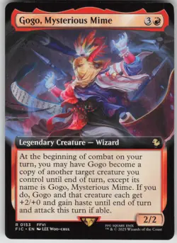 MTG TCG Gogo, Mysterious Mime (Extended Art) R Commander: FINAL FANTASY 153 - Image 1