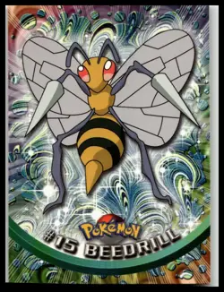 2000 Topps Chrome Pokemon #15 Beedrill - Image 1
