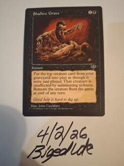 MTG Shallow Grave - Mirage - Reserved List - bigedude - Image 1