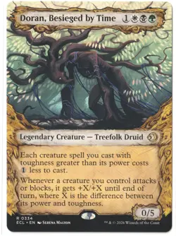 MTG Doran, Besieged by Time #0334 Showcase Lorwyn Eclipsed Rare NM IN HAND - Image 1